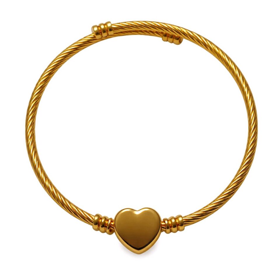 Brazalete con corazón solido