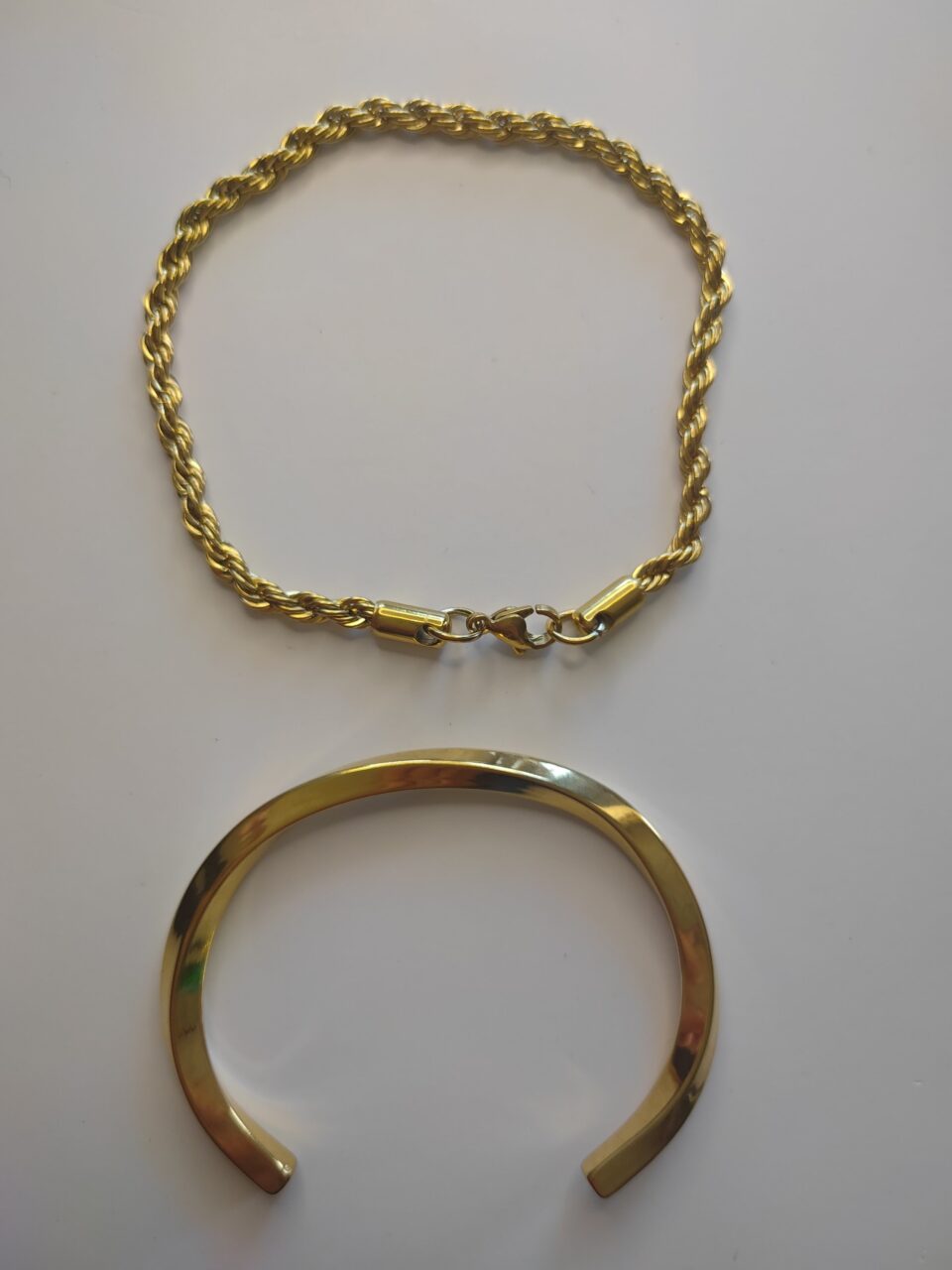 Set brazalete + pulsera elegantes