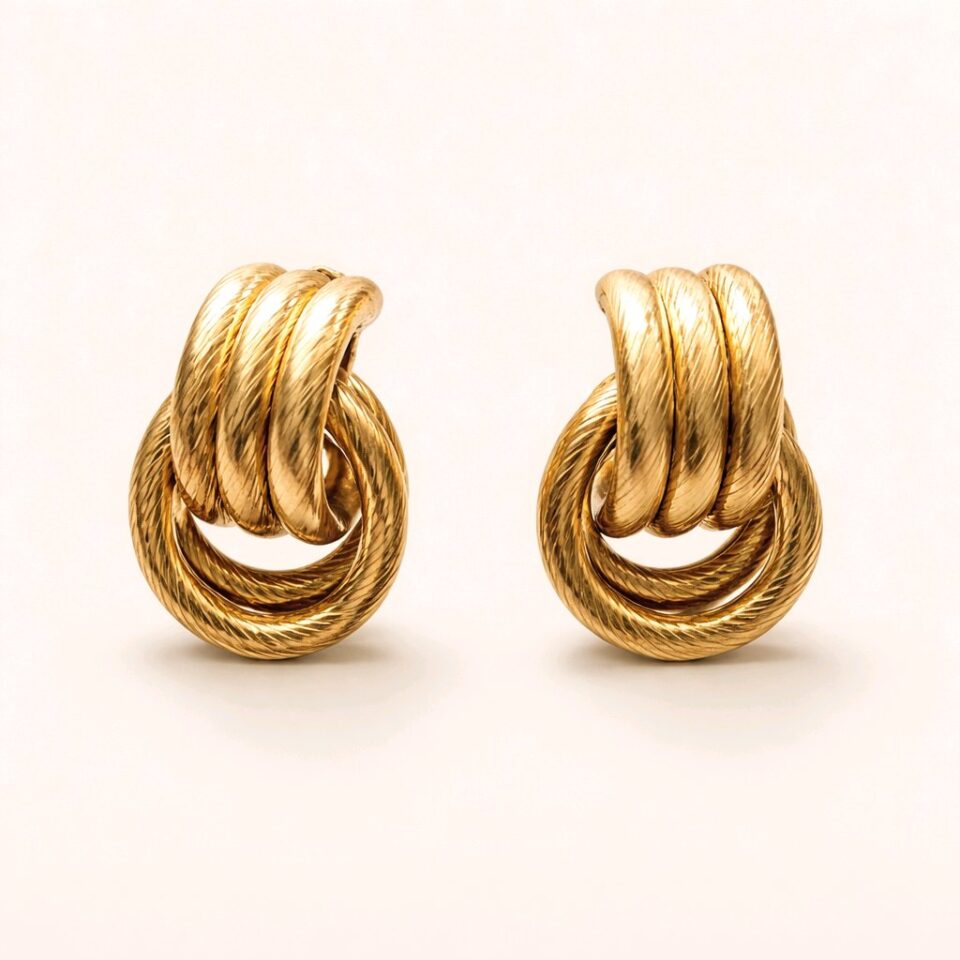Aretes en forma de lazo
