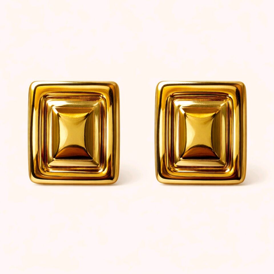 Aretes maxi cuadrados