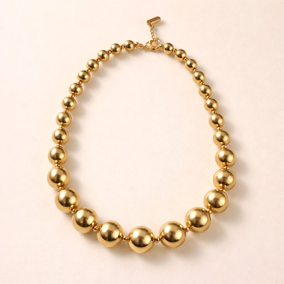 Collar con esferas